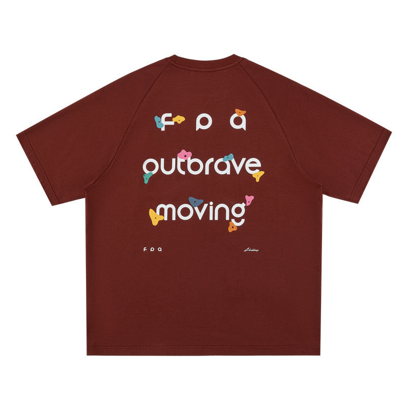 FPA Climbing Contrast Color COOLMAX Sports T-Shirt Summer Crew Neck Couple Half Sleeve Outdoor Breathable Short Sleeve Men