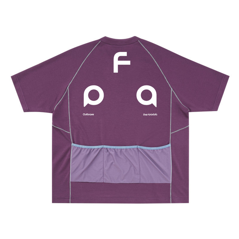 FPA Color-Block Half-Zip Outdoor Sports Cycling Shirt Summer Cool Unisex Casual Streetwear Short Sleeve T-Shirt