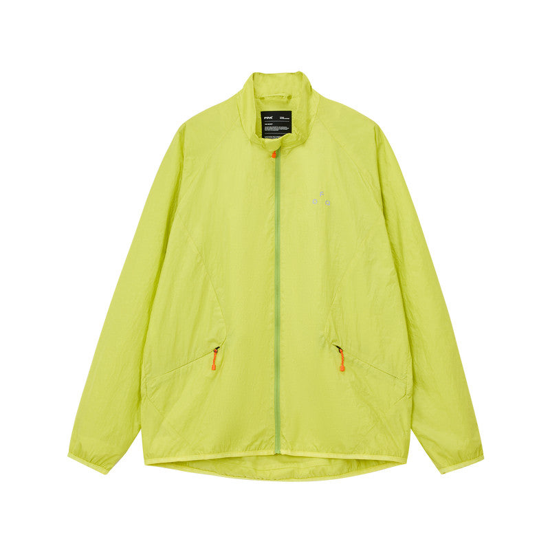 FPA Structured Triangle Print Jacket – Spring Casual Unisex Stand Collar Loose Lightweight Outdoor Sports Jacket
