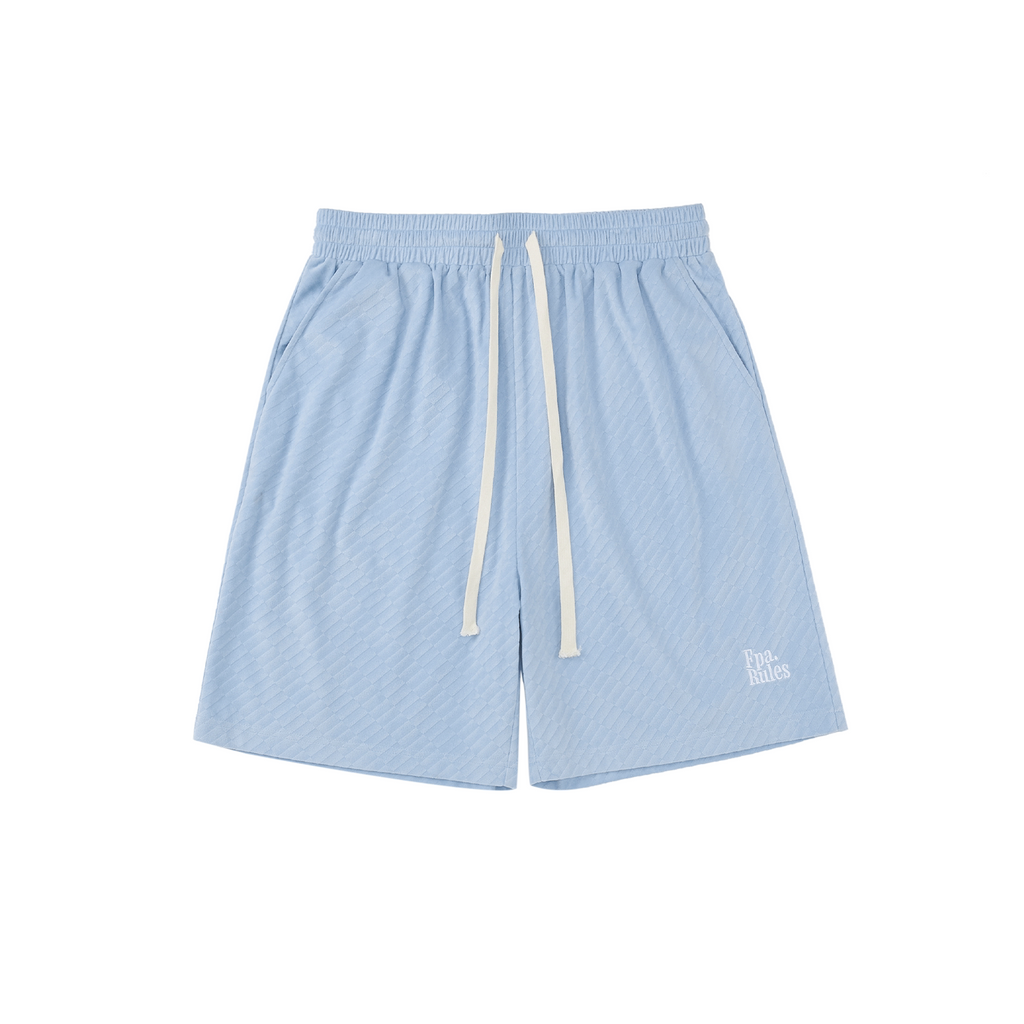 FPA Brushed Twill Textured Embroidered Shorts Summer Chinese Street Style Loose Casual Straight-Leg Mid-Length Shorts