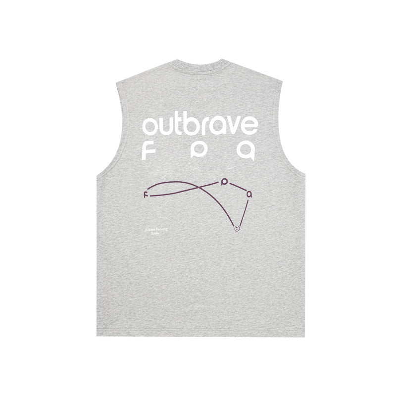 FPA Quick-Dry 7A Antibacterial Sleeveless Sports Vest - American Retro Streetwear Loose Basketball Gym Tank Top