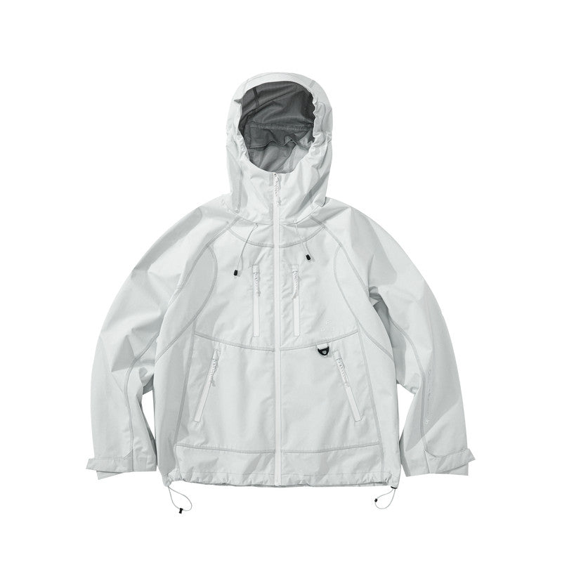 FPA Hasso Thread Contrast Zipper Waterproof Windbreaker Jacket – Unisex Loose-Fit Sports Coat