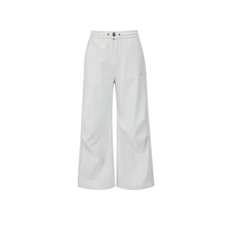 FPA Outdoor Parachute Pants Women's Loose Wide-Leg Casual Trousers with Drawstring, Streetwear Style, All-Season