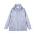 FPA Water-Repellent Textured Crinkle Hooded Multi-Zip Sun Protection Jacket - Summer Outdoor Lightweight UV Jacket