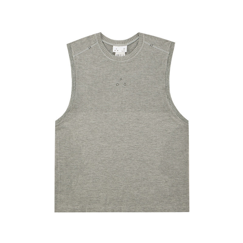 FPA Athletic Seamless Knit Tank Top - Summer Logo Basic Casual Fitness Outdoor Sleeveless T-Shirt