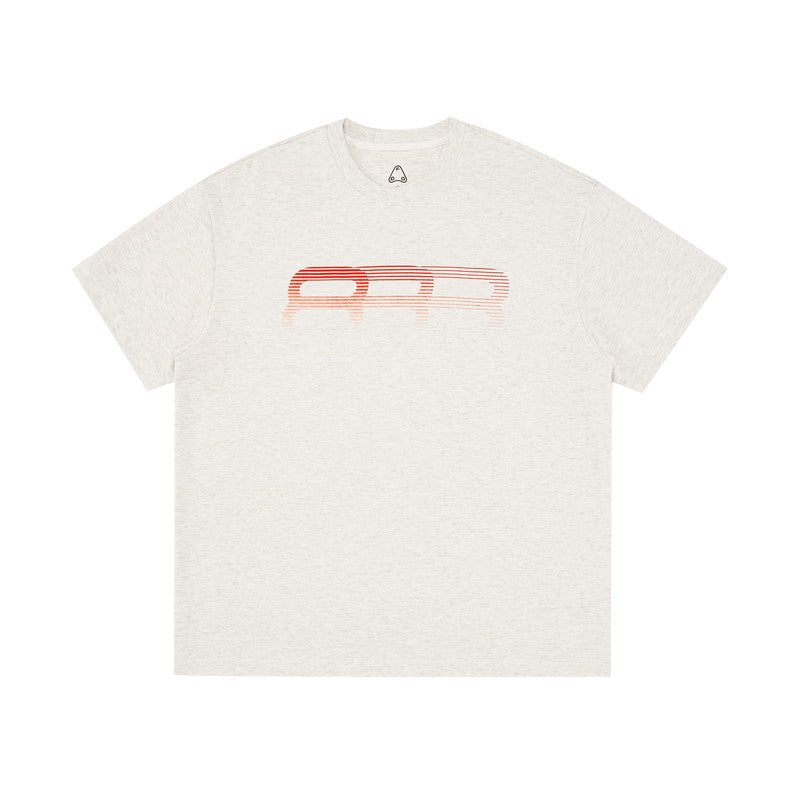 FPA Cool-Touch Long-Staple Cotton Gradient Logo T-Shirt – Summer Heavyweight Loose Fit Unisex Streetwear Tee
