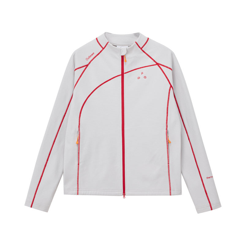 FPA Color-Block Textured Hiking Jacket - Spring Lightweight Outdoor Long-Sleeve Casual Cardigan for Men and Women