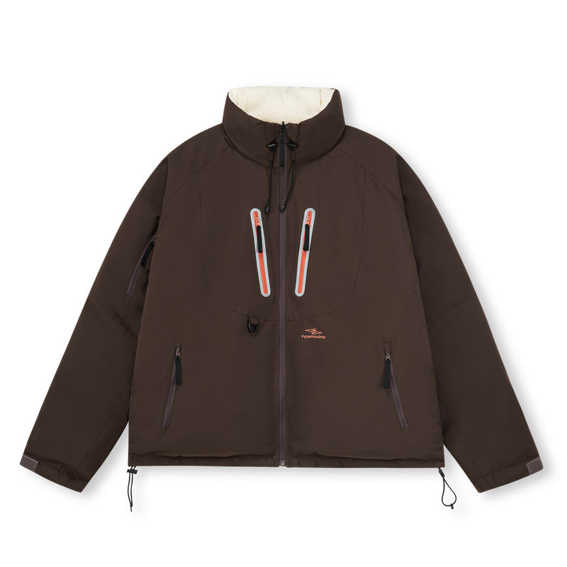FPA Reversible Three-Proof Down Jacket – Chinese Streetwear Windproof Winter Thickened Couple Down Coat