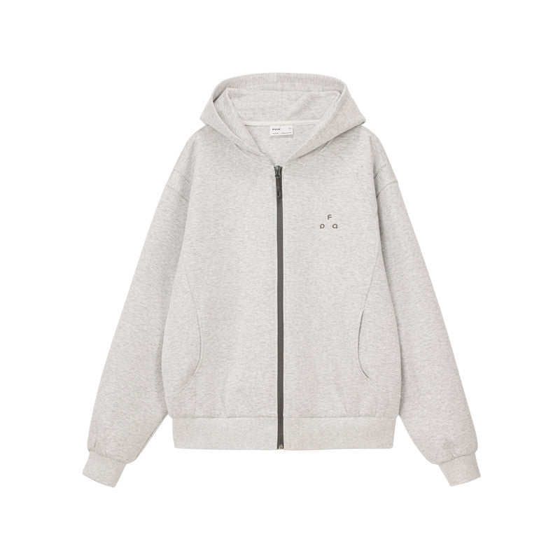 FPA Structural Line Hooded Sweatshirt - Basic Logo Casual Unisex Loose Spring Heavyweight Hoodie for Men