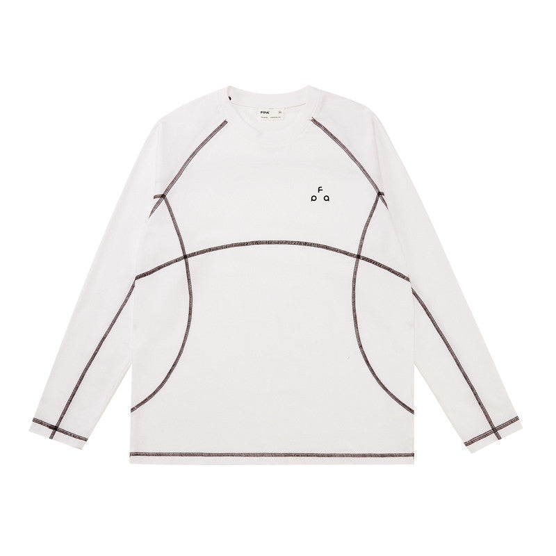 FPA Quick-Dry Sports Outdoor Long Sleeve T-Shirt, Spring/Autumn, Chinese Trend Design, Loose Round Neck, Couple Style