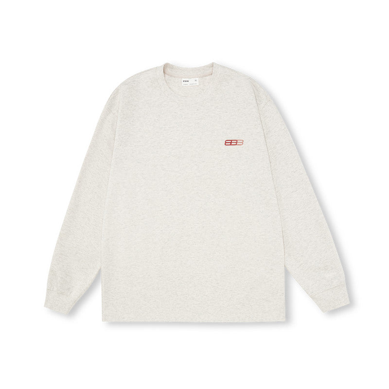 FPA Ice-Feel Long-Sleeve Oversized Logo T-Shirt – Cotton Blend, Unisex Couple Style, Spring