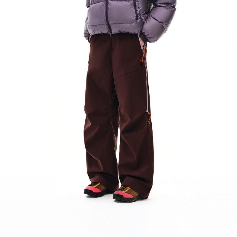 FPA Outdoor Color-Block Zip Detail Trousers 2026 New Loose Straight-Leg Couple Casual Pants for Men