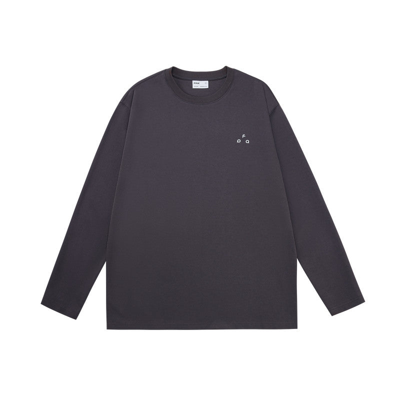 FPA Triangle Basic Small Logo Long Sleeve T-Shirt for Spring/Autumn Casual Sports Crew Neck Inner Layer Heavyweight Tee for Men