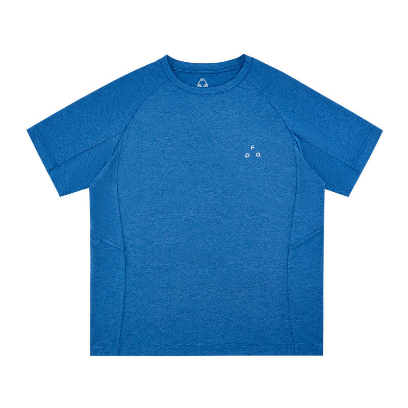 FPA Sports Basic Logo Print Short Sleeve T-Shirt for Men - Summer Outdoor Fitness Running, Comfortable Casual Crew Neck