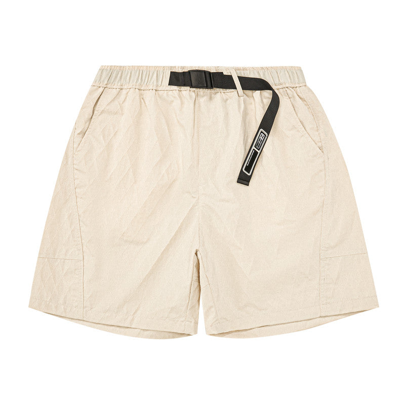 FPA Textured Grid Cargo Shorts – Streetwear Summer Loose Straight-Leg Athletic Basketball 5-Inch Shorts