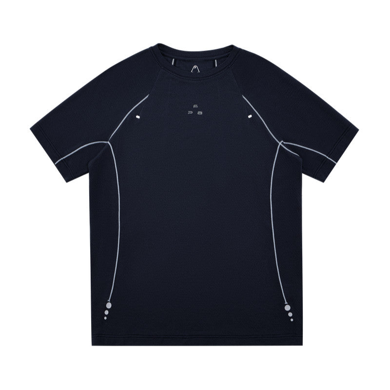 FPA Textured Breathable Lyocell Quick-Dry Printed Short Sleeve T-Shirt for Men, Summer Design, Premium Basic Casual Crew Neck