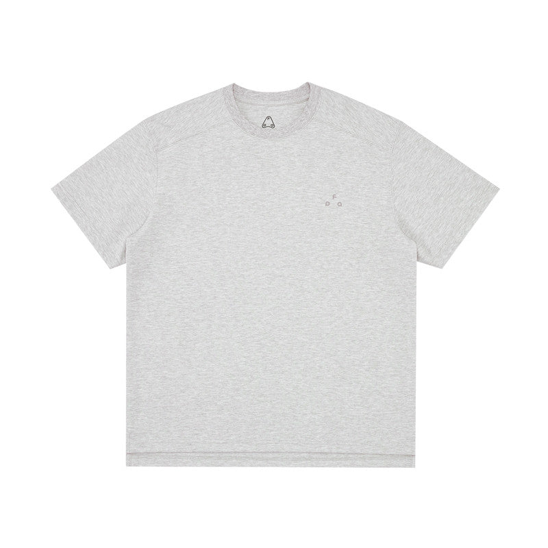 FPA Quick-Dry Antibacterial Anti-Mite Short Sleeve T-Shirt, Chinese Street Style, Black and White Couple Round Neck Minimalist Casual Tee