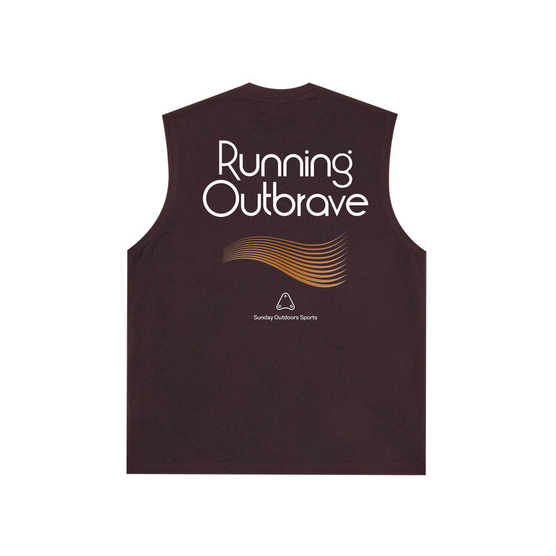 FPA Sorona Quick-Dry Antimicrobial UPF50+ Sports Tank Top, National Trend Style, Crew Neck, Summer Sleeveless T-Shirt for Couples