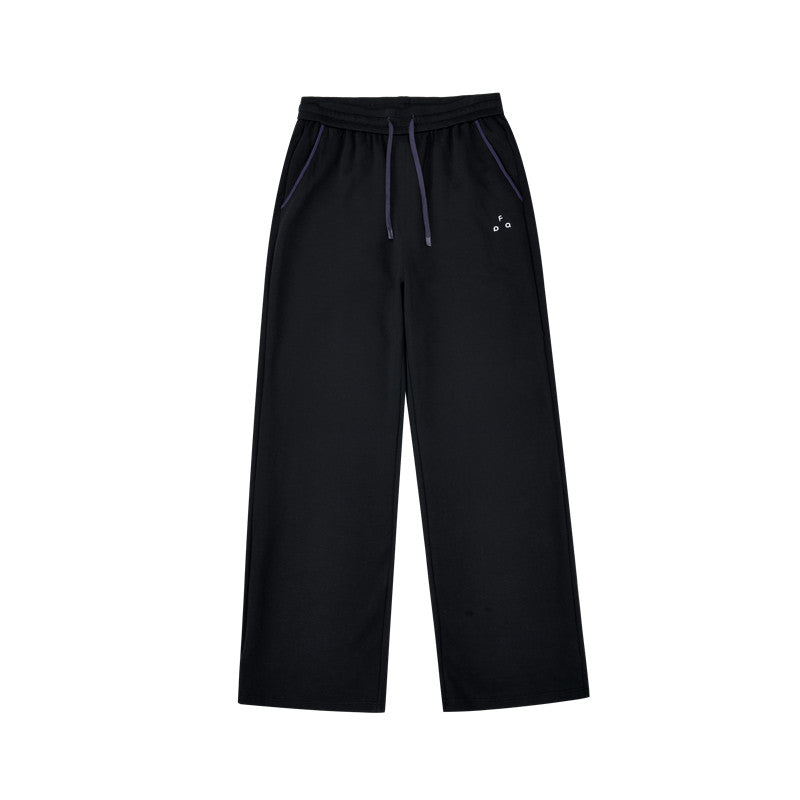 FPA Color-Block Casual Pants – Spring/Fall Outdoor Sport Set, Basic Logo Straight-Leg Loose Fit Sweatpants