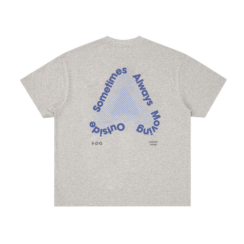 FPA Sports Cooling Ice-Feel Short-Sleeve T-Shirt - Streetwear Outdoor Summer Loose Round Neck Printed Couple Top