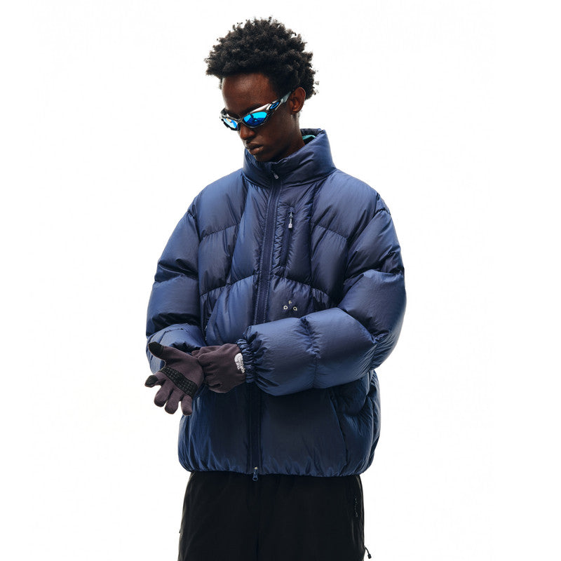 FPA Skin-Feel Glossy Quilted Stand-Collar Down Jacket Winter Essential Premium Warmth