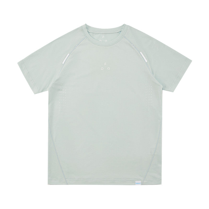 FPA Coolmax Quick-Dry Structured Short Sleeve T-Shirt - Summer Basic Logo Cooling Breathable Outdoor Sports Couple Tee