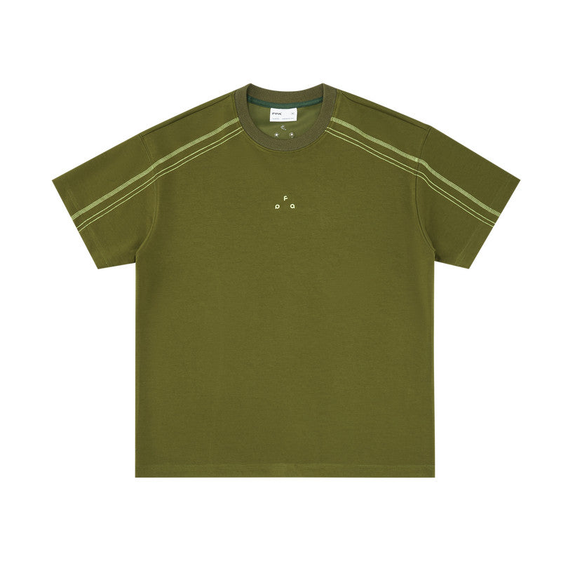 FPA Color-Block Hassel Line Air Layer T-Shirt 2026 New Summer Half-Sleeve Casual Round Neck Short Sleeve Men