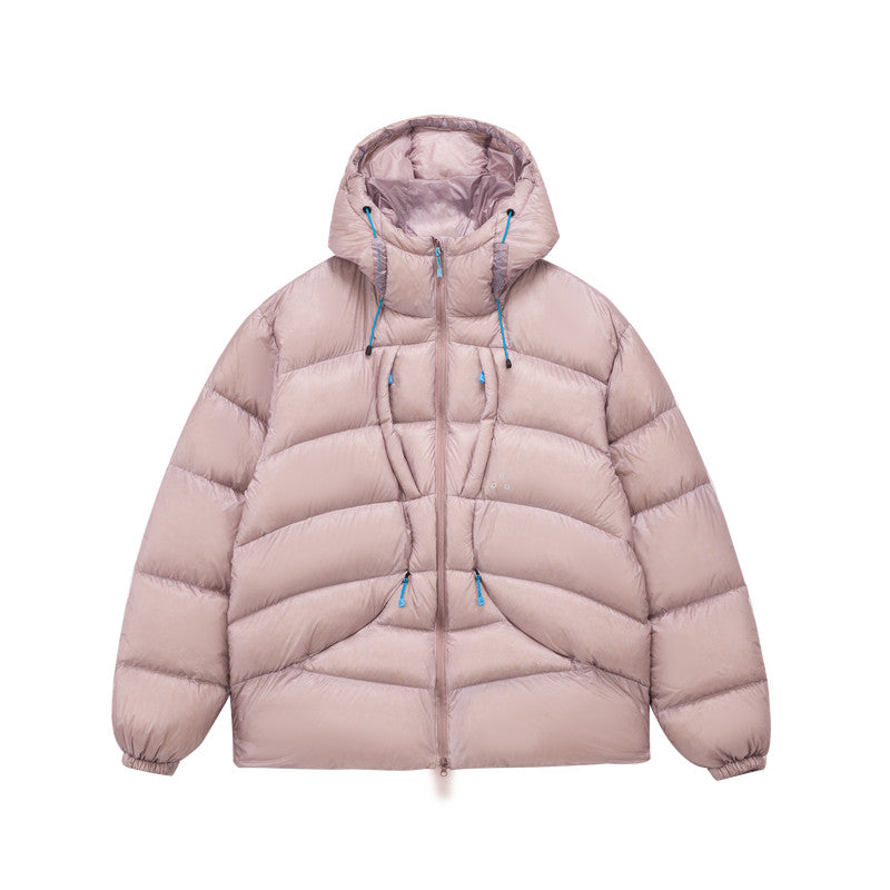 FPA Color-Block 90% Down Puffy Aurora Outdoor Sports Down Jacket Winter Warm Couple High Hooded Down Coat