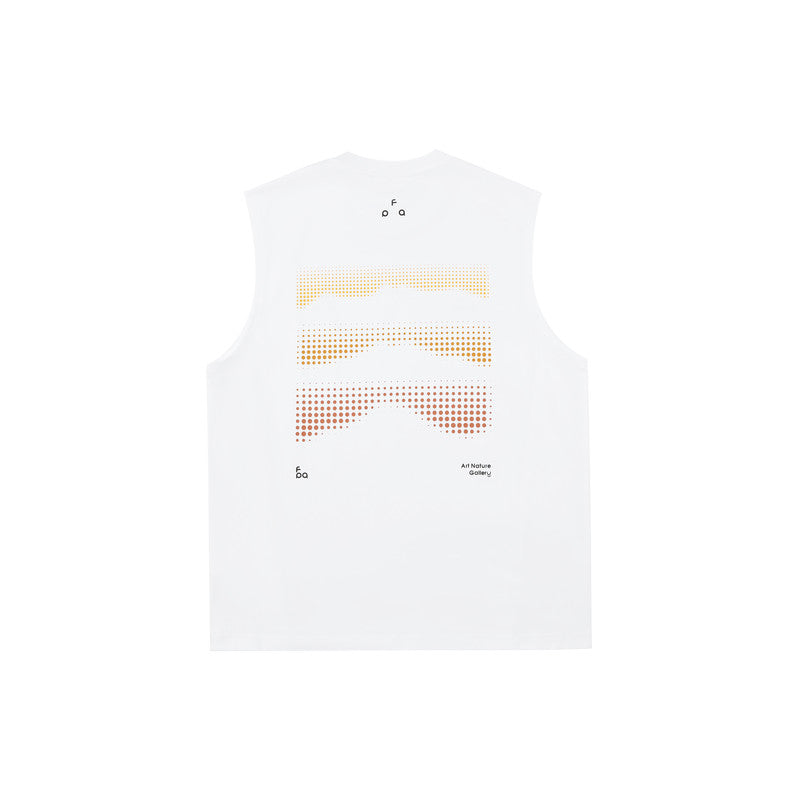 FPA7A Antibacterial Quick-Dry Anti-Mite Sleeveless Vest - Summer Outdoor Sports Round Neck Fitness Tank Top