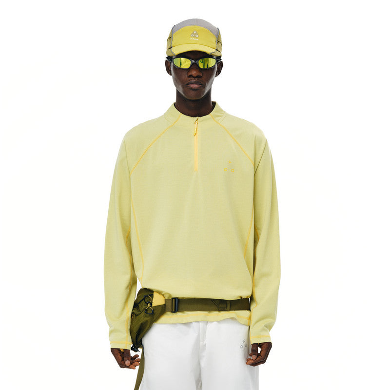 FPA Sorona Lyocell UPF50+ Sun Protection Half High Collar Long Sleeve Outdoor Sports Casual Autumn T-Shirt
