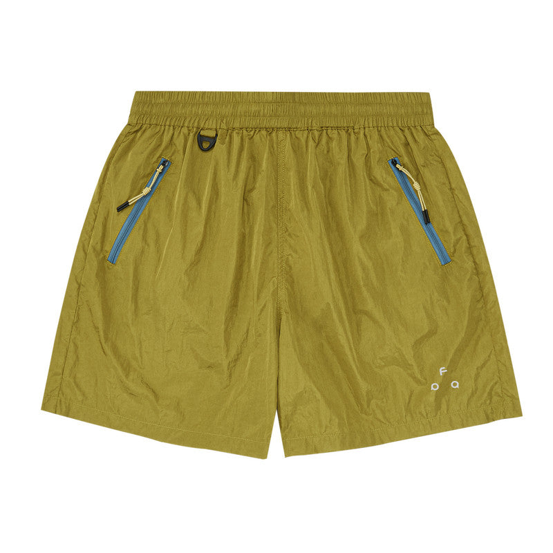 FPA Sports Outdoor Color-Block Zip Shorts – Trendy Loose-Fit Casual Fitness Shorts with Pockets