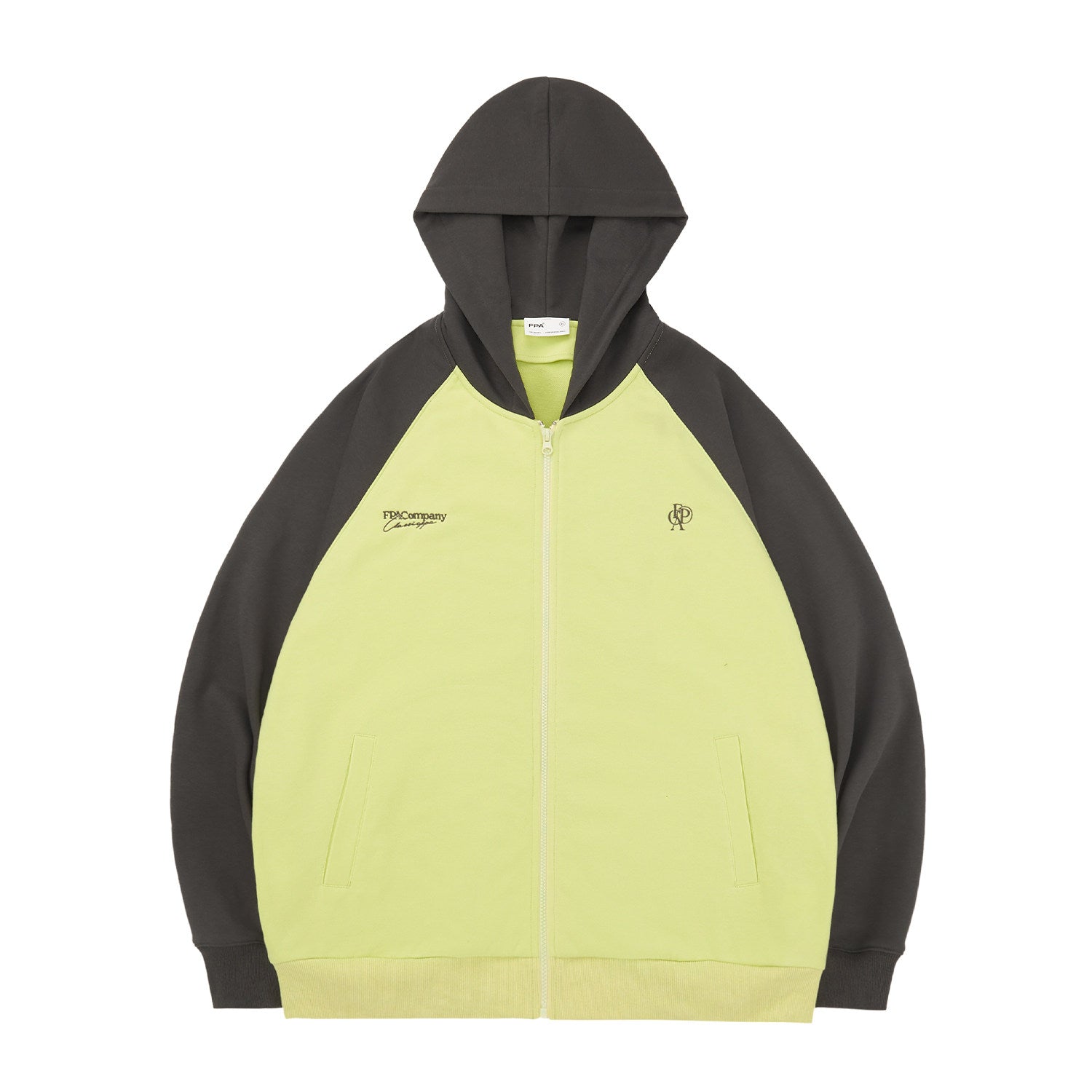 FPA Brand Logo Embroidered Zip Hoodie 2023 New Spring/Autumn National Trend Loose Casual Couple Jacket