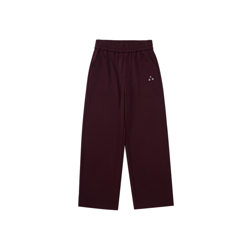 FPA Heavyweight Terry Cloth Warm Lounge Pants – Straight Leg, Relaxed Fit, Unisex Casual Black Sweatpants for Men