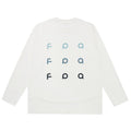 FPA Gradient Logo Textured Panel Long Sleeve T-Shirt for Couples – Contrast Color Print Outdoor Sports Quick-Dry