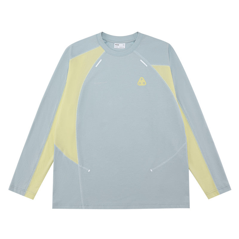 FPA Quick-Dry 7A Antibacterial Anti-Mite Cool-Touch Long-Sleeve Outdoor Sports Color-Block Round Neck Casual Couple T-Shirt