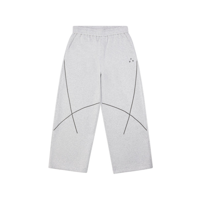 FPA Sport Air Layer Curved Sweatpants - Spring Loose Straight Wide-Leg Unisex Casual Long Pants for Men