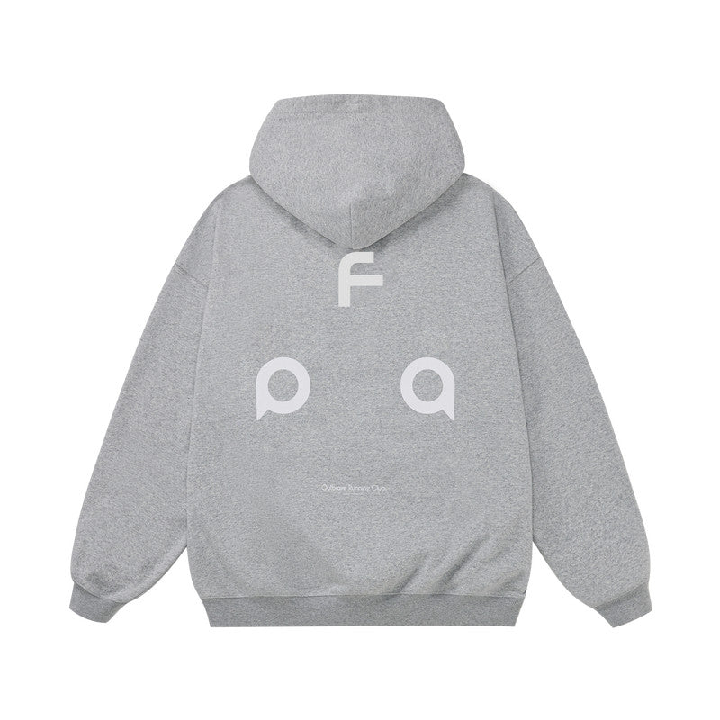 FPA Warm Fleece Pullover Hoodie for Couples - Chinese Street Style Spring/Autumn Casual Set
