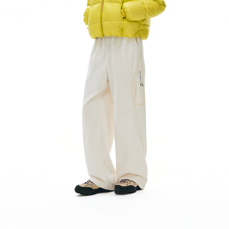 FPA Outdoor Contrast Stitch Straight-Leg Casual Pants – Chinese Streetwear Unisex Relaxed Fit Trousers for Men