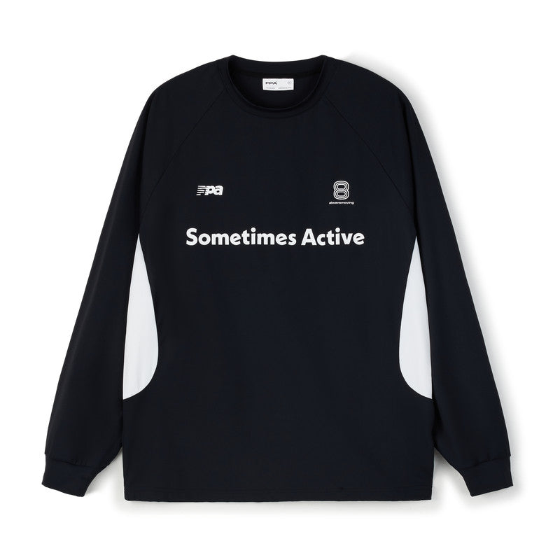 FPA Quick-Dry Ice-Feel Athletic Paneled T-Shirt Chinese Streetwear Trend Loose Outdoor Fitness Crew Neck Long Sleeve Men