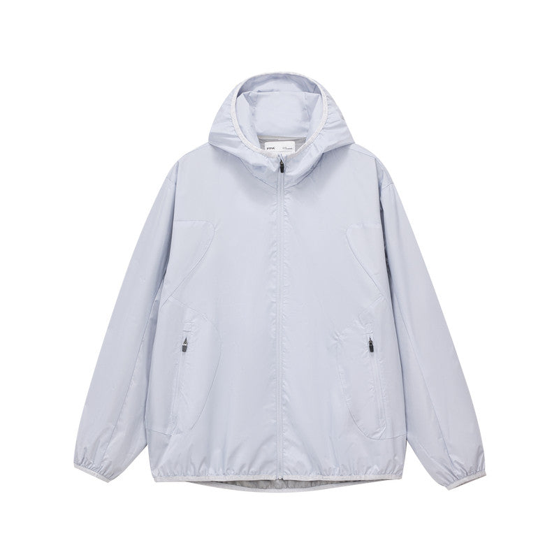 FPA Split Panel Sports Jacket – Chinese Streetwear Outdoor Unisex Short Fit Casual Thin Hooded Coat for Spring/Autumn
