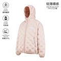 Lightweight 90% White Duck Down FPA Embossed Hooded Down Jacket, Chinese Streetwear Autumn/Winter Coat