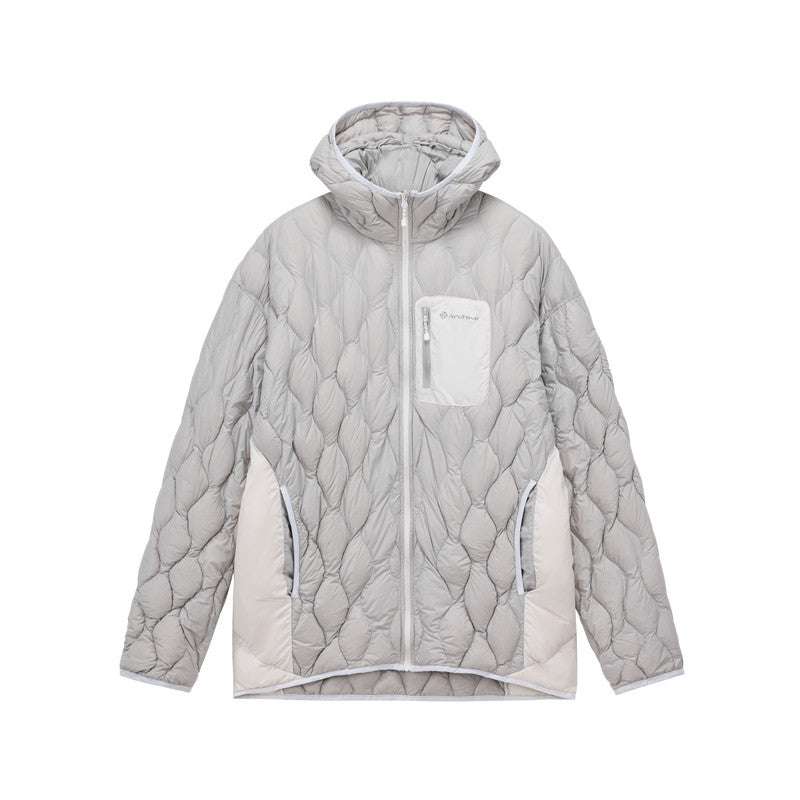 FPA Gourd Pattern Color-Block Down Jacket 2026 New Design High-End Warm Hooded Down Coat for Men