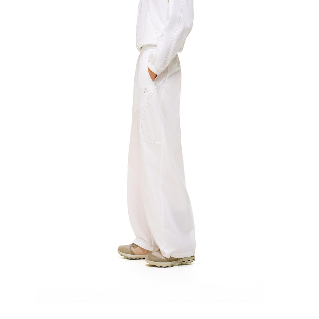 FPA Rice Grain Stitch Contrast Cotton-Nylon Curved-Line Trousers 2026 New Fall Loose Wide-Leg Casual Pants