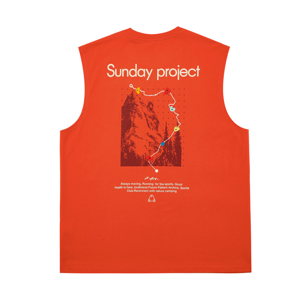 FPA Coolmax Lyocell Rock Print Athletic Vest - Summer Workout Cooling Sleeveless T-Shirt