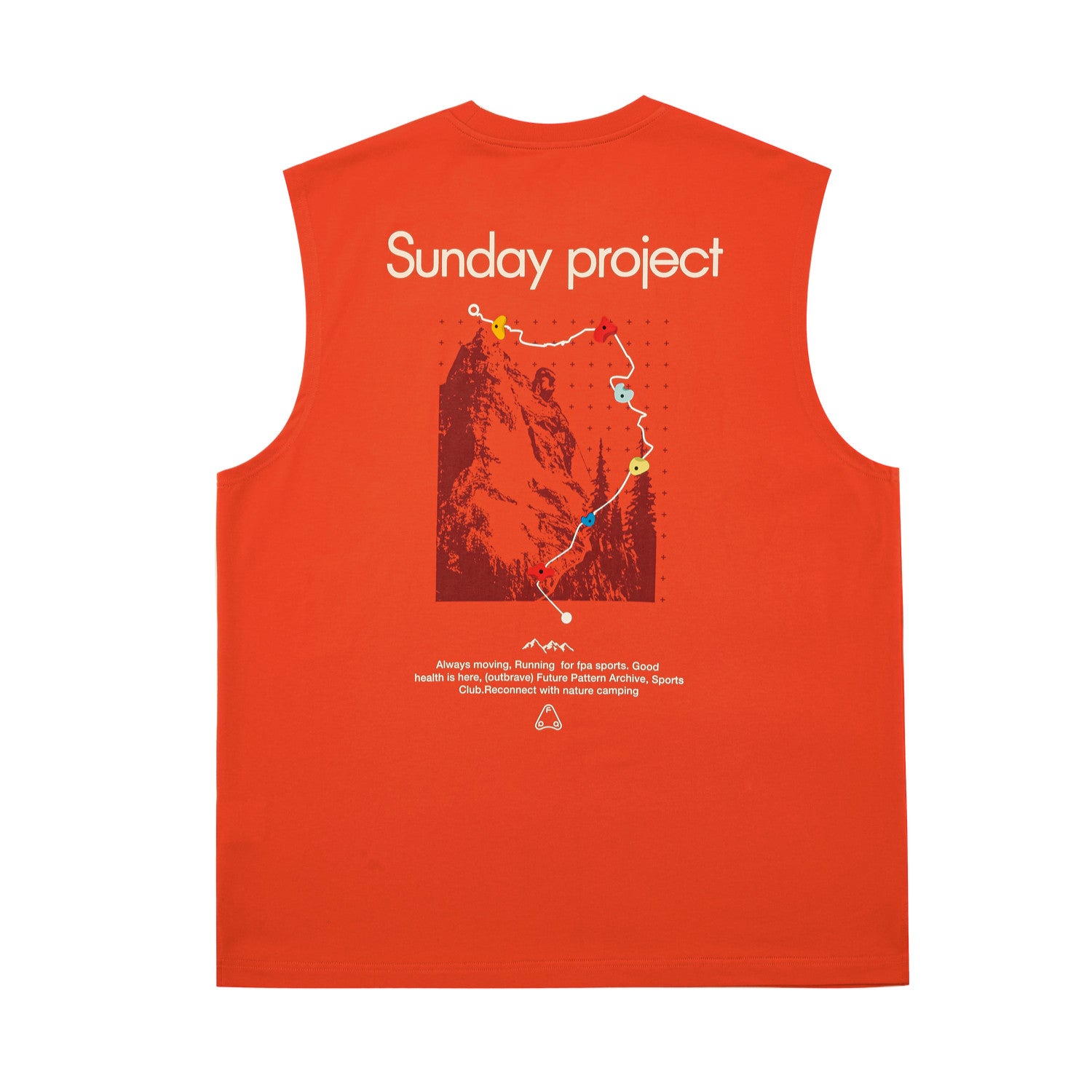 FPA Coolmax Lyocell Rock Print Athletic Vest - Summer Workout Cooling Sleeveless T-Shirt