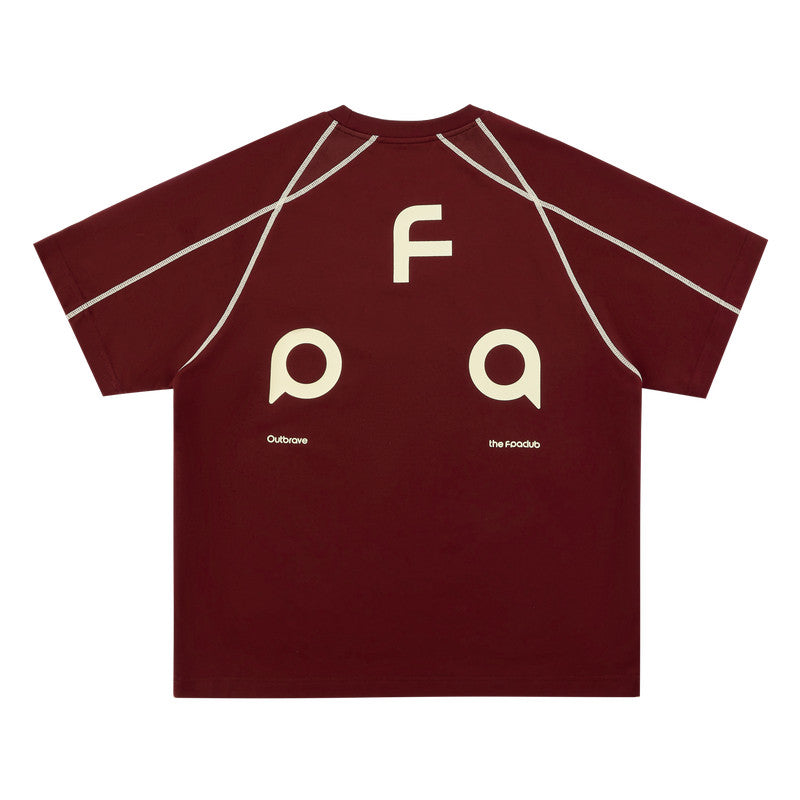 FPA Contrast Stitch Logo Quick-Dry Short Sleeve T-Shirt for Outdoor Sports, Summer Premium Crew Neck Couple Tee