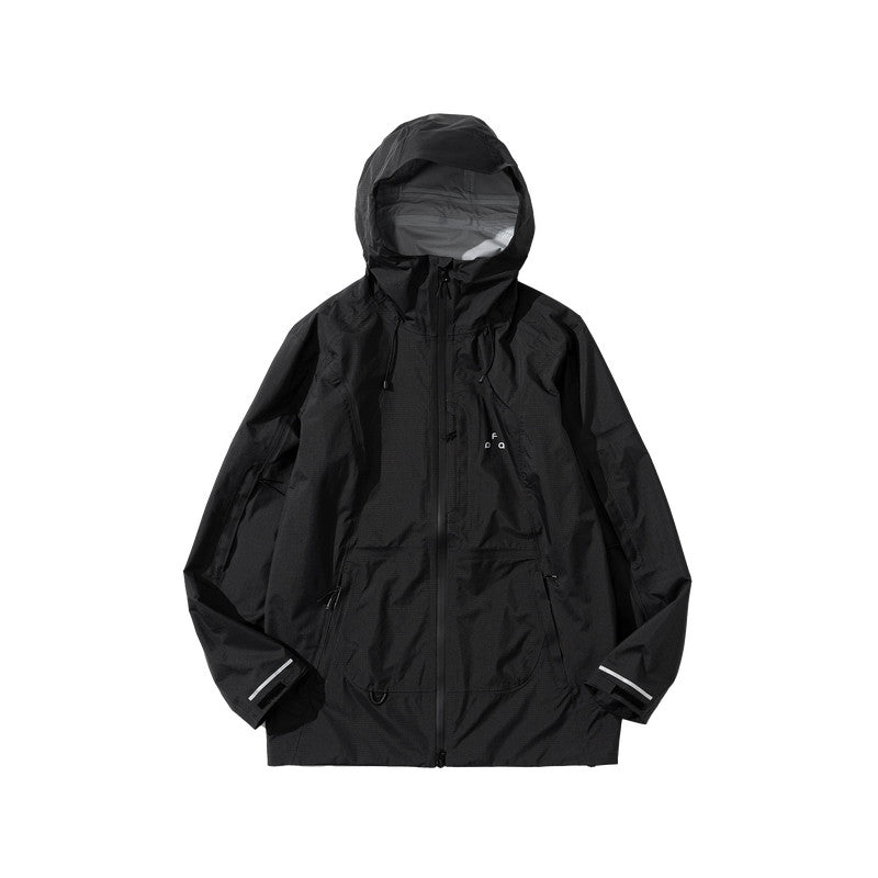 FPA Waterproof Fully Taped Seam Hiking Jacket for Outdoor Sports, Windproof, Hooded, Long Sleeve
