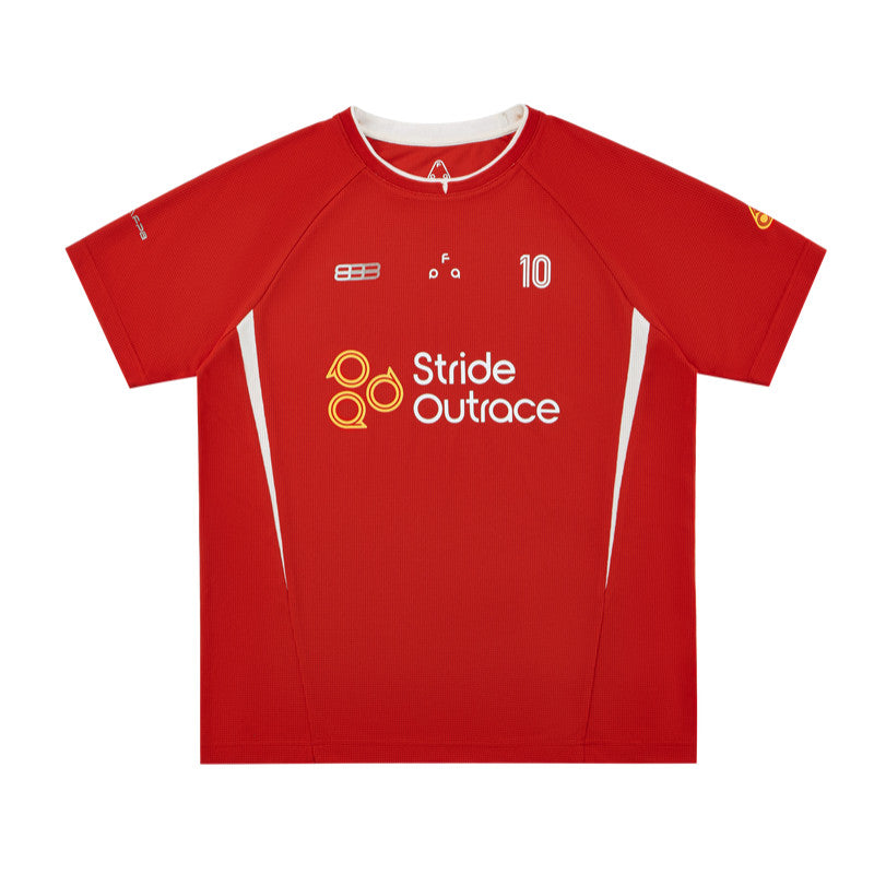 FPA Football Capsule Series Logo Print Short Sleeve T-Shirt – Quick-Dry Outdoor Round Neck Tee