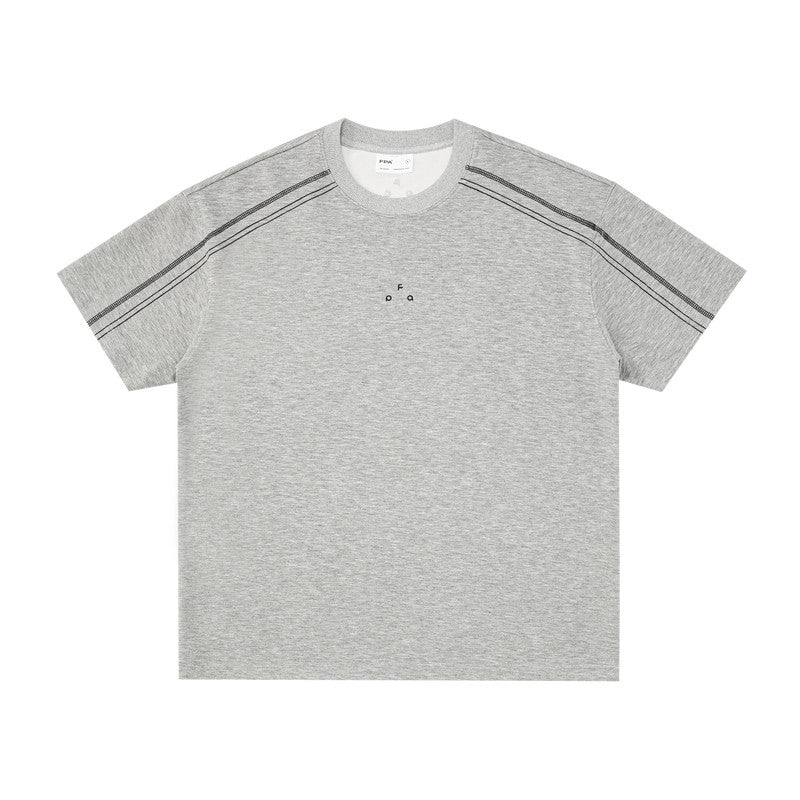 FPA Sports Hassel Line Air Layer Short Sleeve Summer Loose Heavyweight Couple Casual Half Sleeve Chinese Streetwear T-Shirt