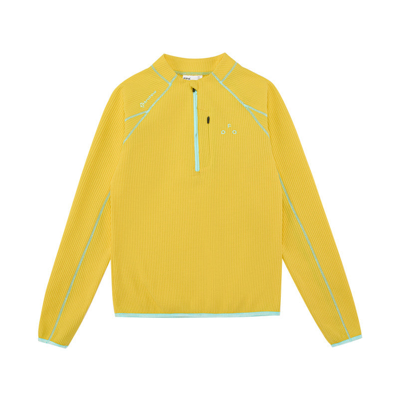 FPA Women's Half-Zip Long-Sleeve Moisture-Wicking Top – Outdoor Sporty Semi-Turtleneck Tee